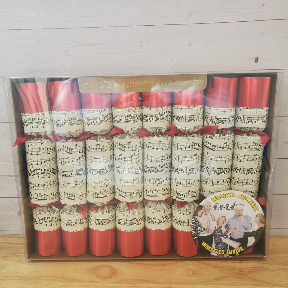 Musical Christmas Crackers With Sheet Music The Olde English Cracker Co Set Of 8